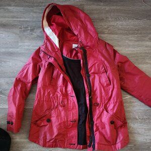 Next Petite Red Rain Jacket sz 10 UK